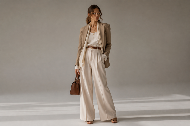 wijde broek outfits combineren