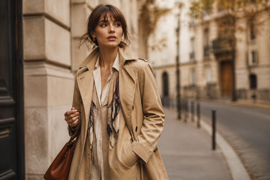 trenchcoat outfits combineren
