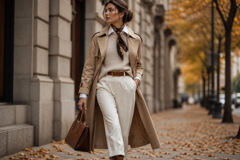 trenchcoat outfits combineren