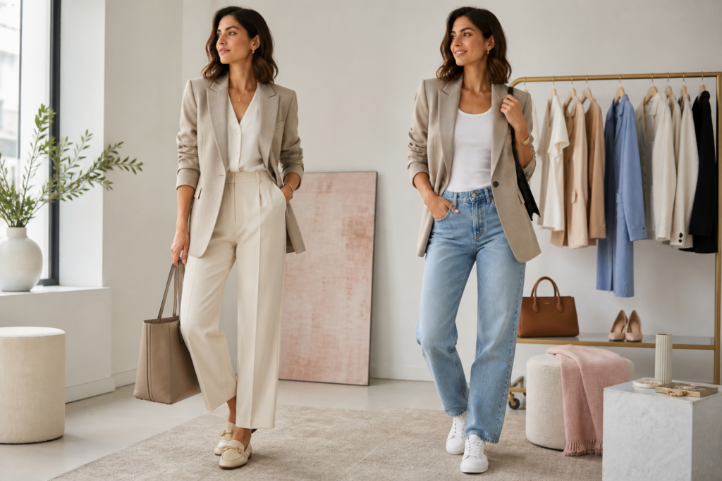 blazer outfits combineren